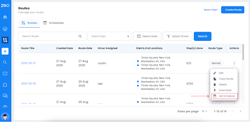 Zeo Introduces Recurring Routes Scheduling Feature, Zeo Route Planner