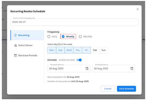 Zeo Introduces Recurring Routes Scheduling Feature, Zeo Route Planner