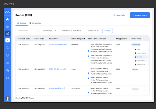 Zeo Introduces Recurring Routes Scheduling Feature, Zeo Route Planner