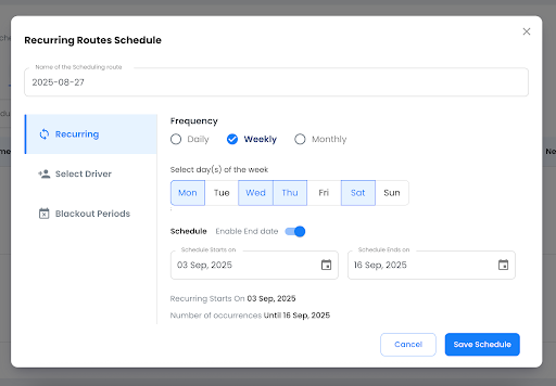 Zeo Introduces Recurring Routes Scheduling Feature, Zeo Route Planner
