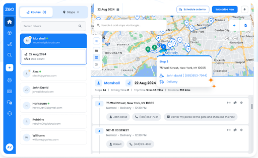 Live Route Tracking