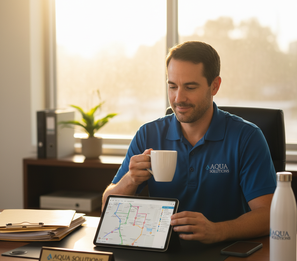 2025 12 24 How To Manage Pool Service Routes Efficiently Featured, Zeo Route Planner