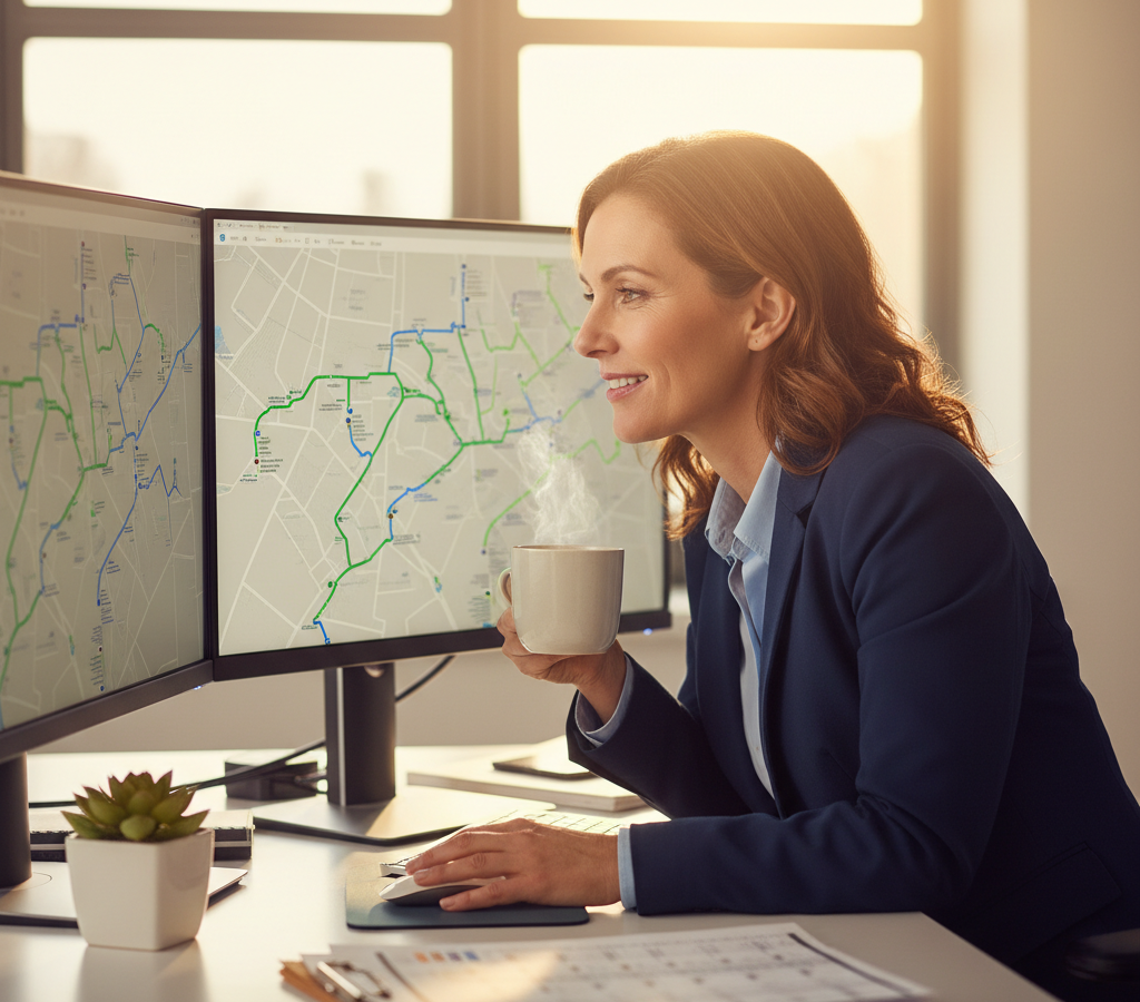 2026 02 25 Uniform Pickup Delivery Route Planning Featured, Zeo Route Planner